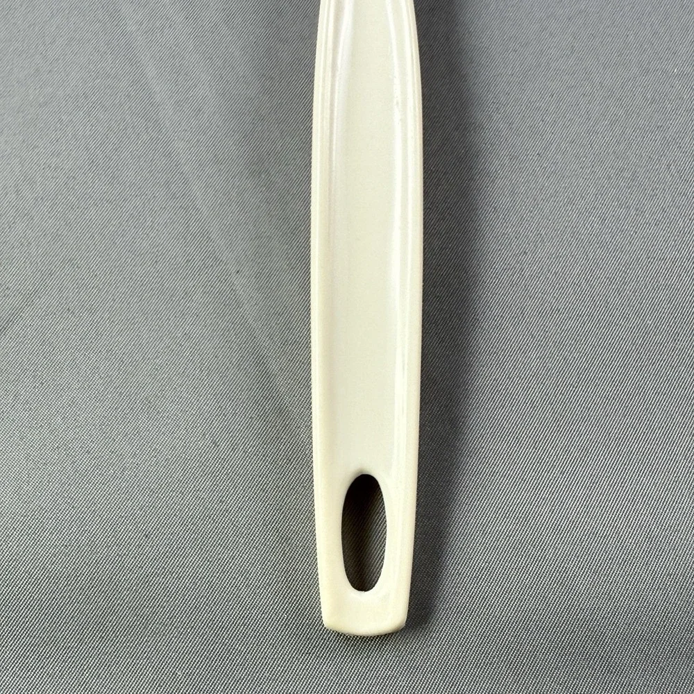 Vintage Foley Cream Plastic Slotted Spoon Mid‎ Century Kitchen Utensil USA